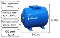 Гидроаккумулятор/мембранный бак/расширительный бак/ресивер для воды аквабрайт ГМ-50 горизонтальный