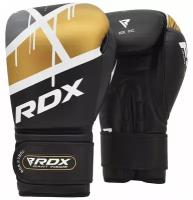 Боксерские перчатки RDX Boxing Glove BGR-F7BGL черный/золотой 10 унций