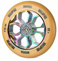 Колесо HIPE Medusa wheel LMT36 110мм brown/core neo chrom Коричневый/neo-chrome для трюкового самоката