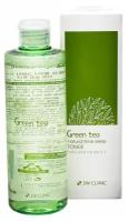 Увлажняющий тонер для лица на основе зелёного чая 3W Clinic Green Tea Natural Time Sleep Toner 300ml