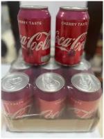 Газированный напиток Coca-Cola cherry taste 0.33 л ж/б упаковка 12 штук (Польша)