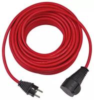 Удлинитель-переноска 10 м Brennenstuhl Extension Cable, 1 розетка, кабель красный, 3G1,5 1167950