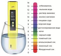 PH-метр цифровой с набором для калибровки (3 буферных порошка 4.01, 6.86, 9.18) pH тестер, измеритель кислотности ph