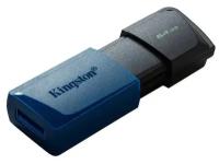 Флеш-память Kingston DataTraveler Exodia M,64Гб, USB3.2 синяя