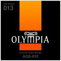 Струны для акустических гитар Olympia AGS910 Medium 13-56