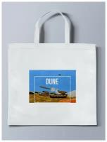 Белая эко - сумка шоппер с принтом Игры Dune 2 Battle For Arrakis - 33380