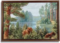 Гобелен картина интерьерная Магазин гобеленов "Бор на озере" 75*107 см