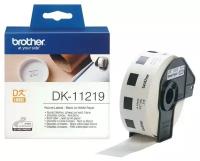 Brother DK-11219 картридж ленточный (DK11219) черный на белом 1200 шт 12 мм