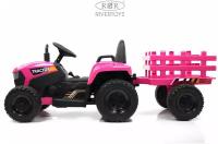 Электромобиль RiverToys Трактор H888HH (Розовый)