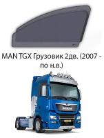 Каркасные автошторки на передние окна Man TGX Грузовик 2дв. (2007 - по н. в