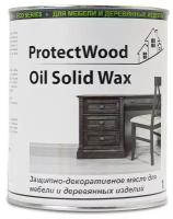 Масло для мебели и деревянных изделий Oliva ProtectWood Oil Solid Wax. 1л