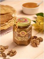 Крем-Мед с грецким орехом натуральный 250г - "Пчела Маня"