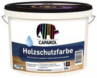 Краска водно-дисперсионная Caparol Holzschutzfarbe полуматовая белый 2.5 л 3.25 кг