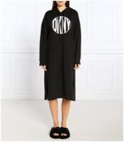 Платье длинное с капюшоном YI2322592 DKNY (черный), 42