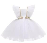 Нарядное платье, размер 110, цвет белый