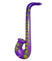 Игрушечной саксофон надувной 70 см цвет фиолетовый