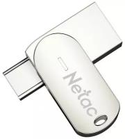 Накопитель USB 3.0/USB Type-C 16Гб Netac U785C (NT03U785C-016G-30PN), серебристый