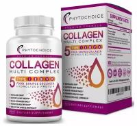 Collagen, Phytochoice, Коллаген 5 типов 90 капсул