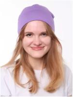 шапка ANRU Женская летняя шапочка однотонная вискоза (светло-лиловый)