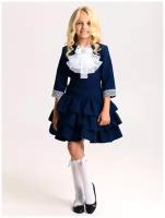 Школьное платье Laura, размер 140, синий