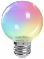 Лампа светодиодная Feron LB-371 E27 230В 3Вт RGB 38130