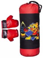 Боксерский набор "Точный удар": груша 56см, перчатки