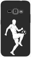 Матовый чехол Football W для Samsung Galaxy J1 (2016) / Самсунг Джей 1 2016 с 3D эффектом черный