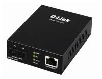 Медиаконвертер D-Link DMC-G10SC с 1 портом 100/1000Base-T и 1 портом 1000Base-LX с разъемом SC для одномодового оптического кабеля (до 10 км)