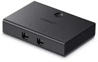 Разветвитель портов UGREEN Sharing Switch USB-B 2x1 USB 2.0 30345 (Black)