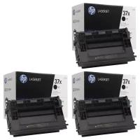 HP Картриджи комплектом HP CF237X-3PK 37X черный 3 упаковки, повышенной емкости [выгода 2%] 75K