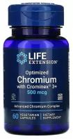 Life Extension Optimized Chromium with Crominex 3+ 500 mcg 60 вегетарианских капсул