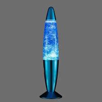 Лава лампа синяя старт 36см, декоративный светильник детский ночник