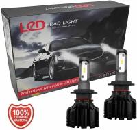 Лампа светодиодная LED HEAD LIGHT 36W. 4500 Lm. 12V 24V. 6000К 5S H7. Для ближнего или дальнего света / В комплекте 2шт