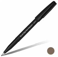 Pentel Фломастер-кисть Brush Sign Pen Pigment 1,1 - 2,2 мм пулевидный SESP15-SP цвет сепия