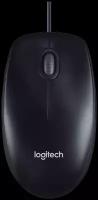 Мышь проводная Logitech M90, 1000dpi, USB Черный 910-001795