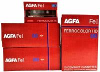 Аудиокассеты AGFA FeI 90 FERROCOLOR HD в блоке