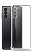 Чехол силиконовый на Samsung Galaxy A04s ( Самсунг Галакси А04с ) противоударный прозрачный с усиленными углами защитными бортами Bumper Case, Brozo
