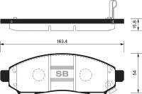 Колодки тормозные передние SANGSINBRAKE SP1460