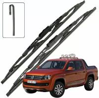 Дворники VW Volkswagen Amarok (1) 2H Фольксваген Амарок 2Н пикап 2010 2011 2012 2013 2014 2015 2016 каркасные для автомобиля 600мм-600мм 2шт