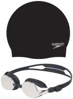 Набор для плавания Speedo Black 2 в 1: Шапочка + очки