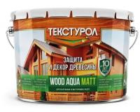 Деревозащитное средство на водной основе Текстурол WOOD AQUA MATT орех 10л Лк-00008239