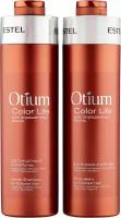 Деликатный шампунь OTIUM COLOR LIFE 1000 мл ESTEL + бальзам 1000 мл