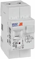 328098 Дифференциальный автоматический выключатель КЭАЗ OptiDin 2п D63-22C16-AC-У3 C16 30мА 4.5кА защита от сверхтоков
