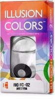 Карнавальные контактные линзы ILLUSION colors RIO FC-02 0,0D R8.6 2шт