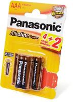 Panasonic Батарейка Panasonic Alkaline Power LR03APB/6BP, 6шт