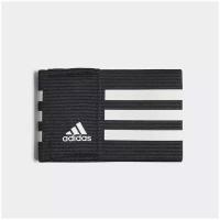 Капитанская повязка Adidas Capt Armband H61854, р-р OSFM, Черный