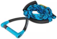 Фал с рукояткой для вейксерфинга O'Brien team surf rope 9" aqua