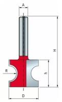 Фреза полукруглая FREUD PRO 22.2х19.5 мм 82-10408