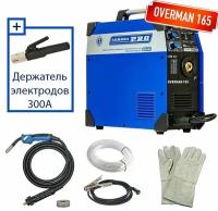 Сварочный полуавтомат OVERMAN 165 Mosfet AuroraPRO держатель электродов с крагами