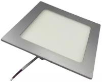 Встраиваемый термопластиковый светильник серый квадратный 12Вт холодный 6000К